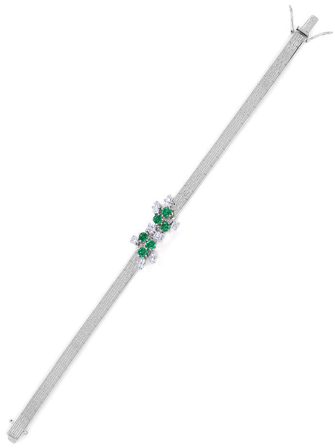 Foto 3 - Armband mit Spitzen Smaragden und lupenreinen Diamanten, S9860